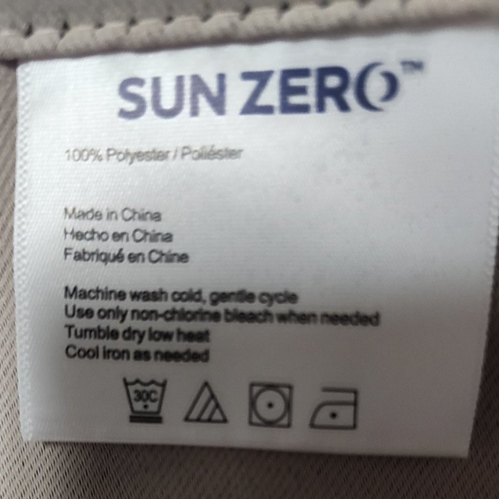 Set Of 2 Sun Zero Room Darkening Grommet Curtain Panels - 54"W x 120"L - EUC - Picture 3 of 3